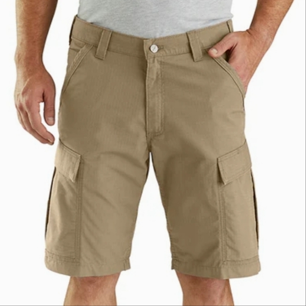 Carhartt Men's Force Relxed Fit Ripstop Cargo Shorts, Dark Khaki